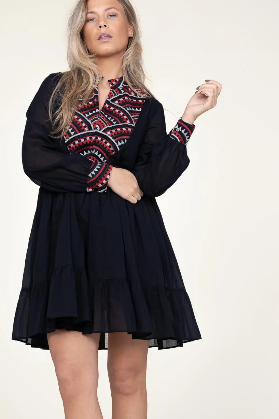 Sale Greek Archaic Kori Cotton Dress Alexa | Black... | | Little Soho