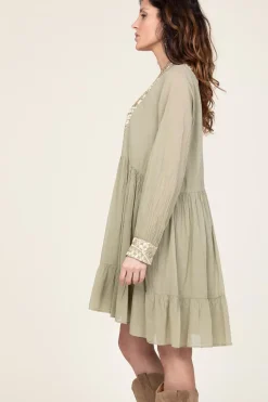 Sale Greek Archaic Kori Cotton Dress Alexa | Green... | | Little Soho
