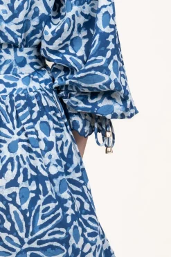Discount Ibana Cotton Dress With Print Dounya | Blue... | | Little Soho