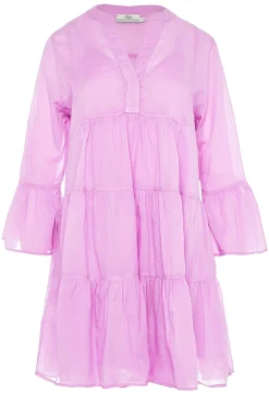 Discount Devotion Cotton Foil Dress Lavrentia | Purple... | | Little Soho