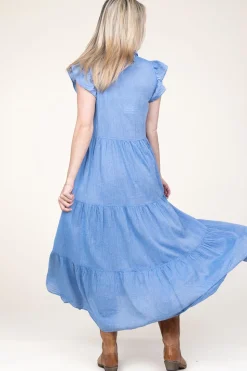 Cheap Devotion Cotton Maxi Dress Erietta | Blue... | | Little Soho