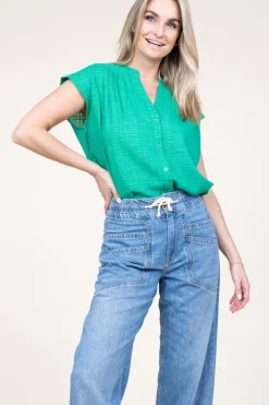 Store Stella Forest Cotton Mix Blouse Ophelia | Green... | | Little Soho