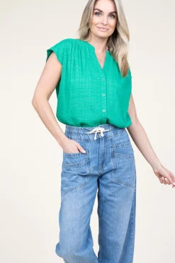 Store Stella Forest Cotton Mix Blouse Ophelia | Green... | | Little Soho
