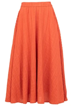 Outlet Stella Forest Cotton Mix Midi Skirt Ophelia | Rust... | | Little Soho