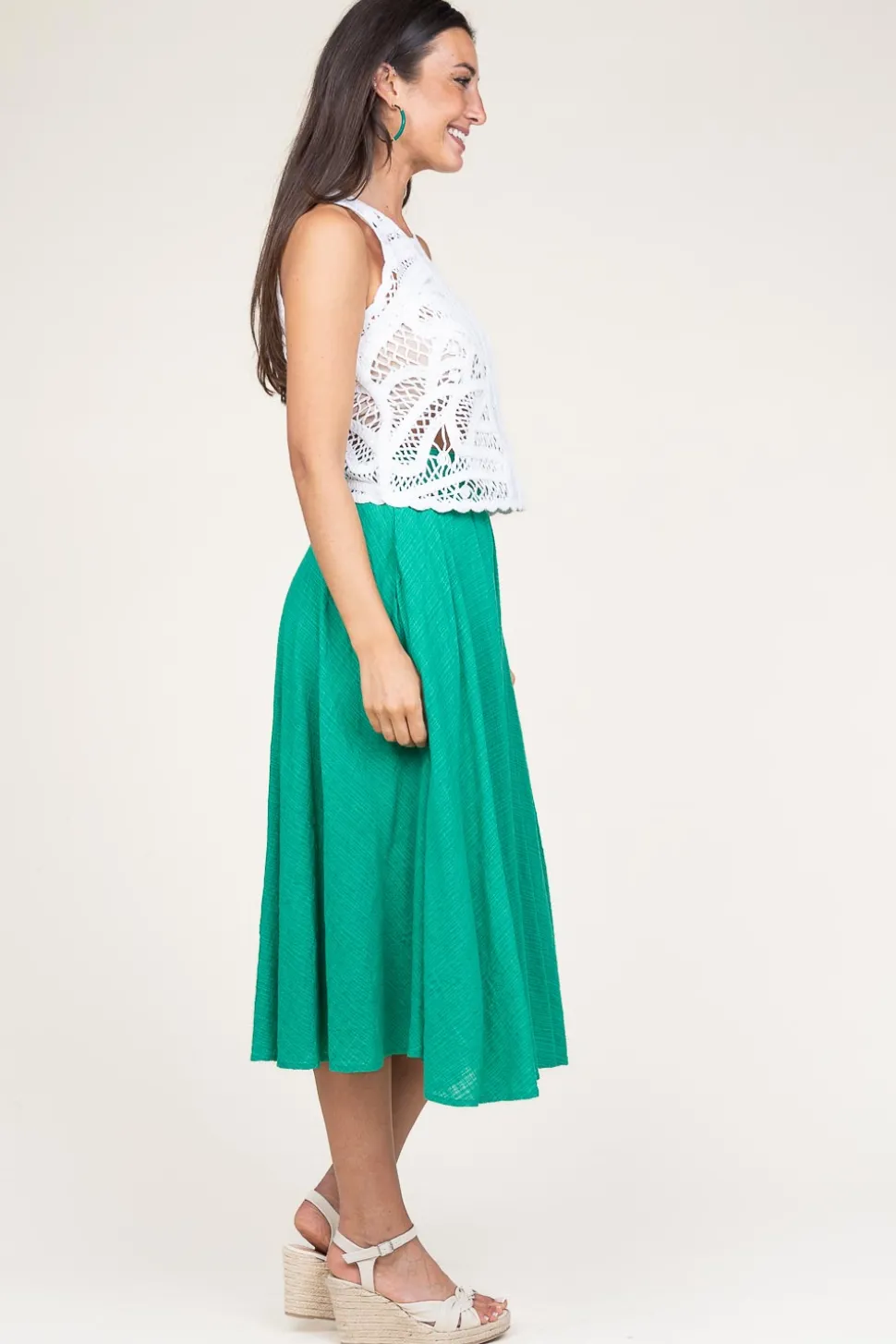 Cheap Stella Forest Cotton Mix With Midi Skirt Ophelia | Green... | | Little Soho