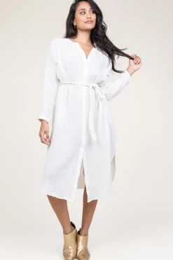Cheap Louizon Cotton Mousseline Dress Nala | White... | | Little Soho