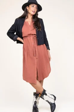 Store Louizon Cotton Mousseline Dress Nala | Pink... | | Little Soho