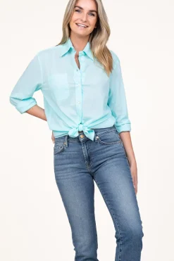 Clearance Antik Batik Cotton Voile Blouse Anna | Blue... | | Little Soho