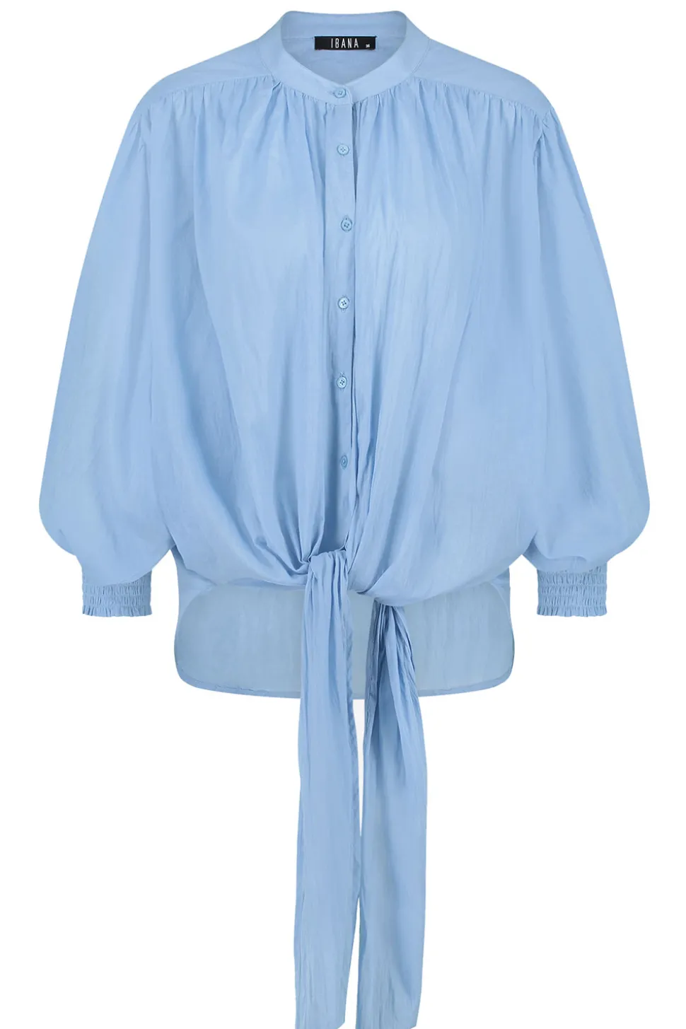 Flash Sale Ibana Cotton Wrap Blouse Tinca | Blue... | | Little Soho