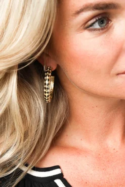 Outlet Barong Barong Creoles Tric Trac Medium | Black... | | Little Soho