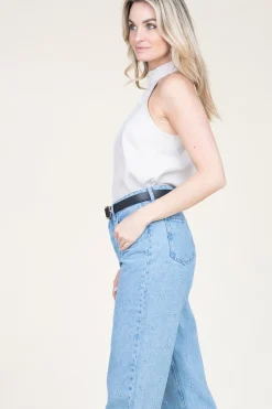 Hot Dante 6 Crepe Halter Top Mickey | Natural... | | Little Soho