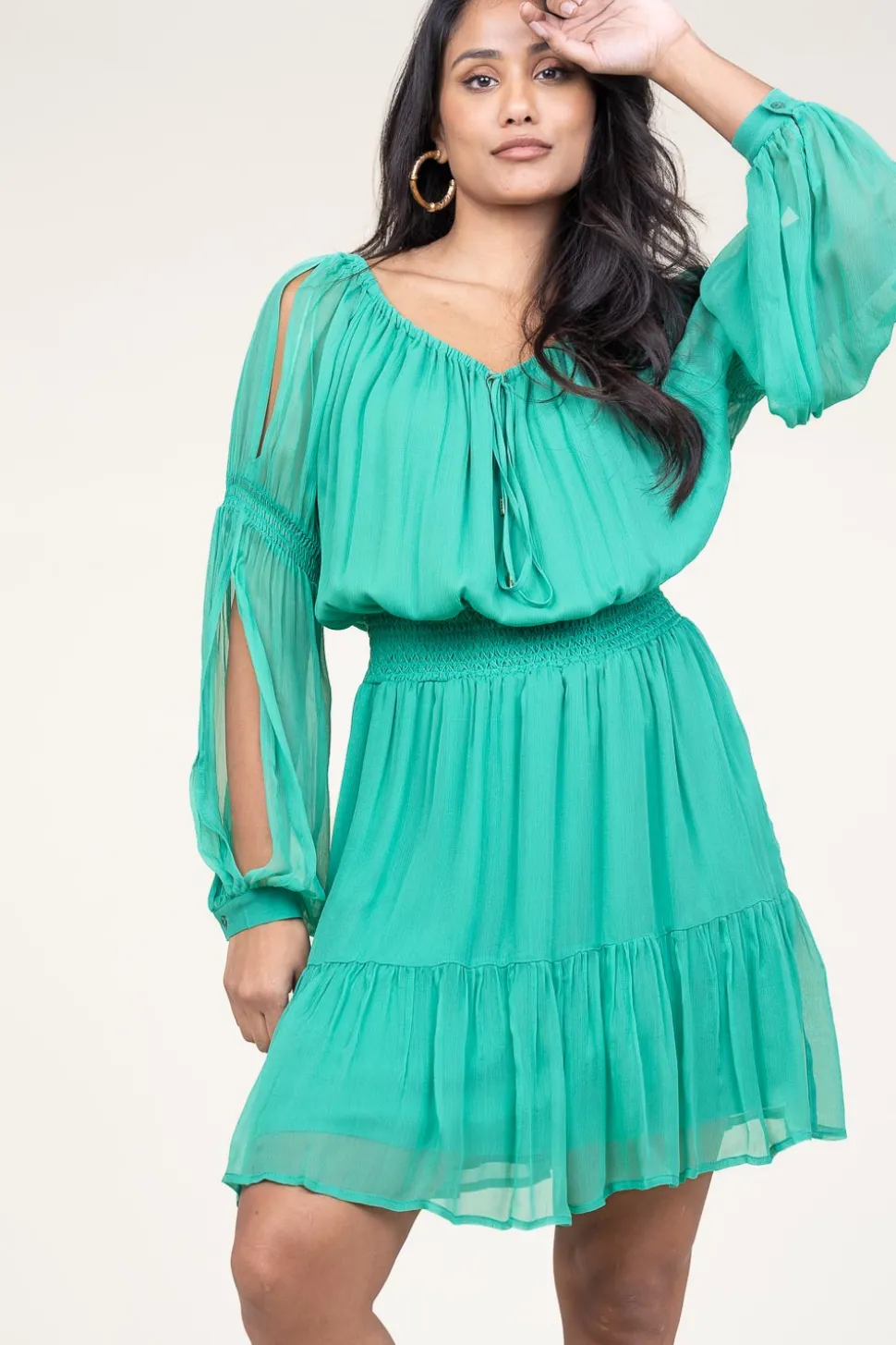 Best Liu Jo Crepe Transparant Dress Napola | Green... | | Little Soho
