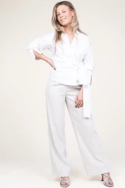 Fashion Dante 6 Crepe Trousers Zach | Natural... | | Little Soho