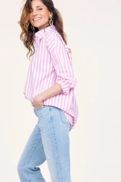 Discount CC Heart Crispy Cotton Blouse Harper | Pink... | | Little Soho