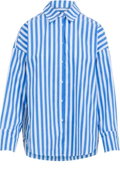 Store CC Heart Crispy Cotton Blouse Harper | Blue... | | Little Soho