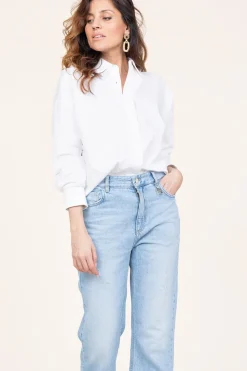 Cheap CC Heart Crispy Cotton Blouse Harper | White... | | Little Soho