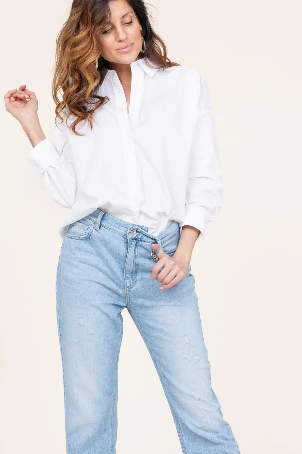 Cheap CC Heart Crispy Cotton Blouse Harper | White... | | Little Soho