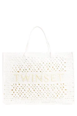 Best Sale Twinset Crochet Bag With Pouch Lois | Natural... | | Little Soho