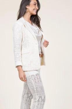 Online Liu Jo Crochet Blazer Bartolo | White... | | Little Soho
