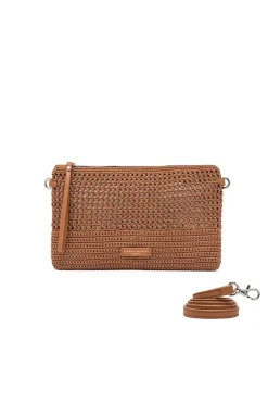Online Gianni Chiarini Crochet Clutch Victoria | Camel... | | Little Soho