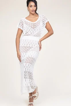 Clearance Liu Jo Crochet Dress With Slip Dress Florio | White... | | Little Soho