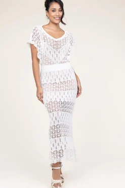 Clearance Liu Jo Crochet Dress With Slip Dress Florio | White... | | Little Soho