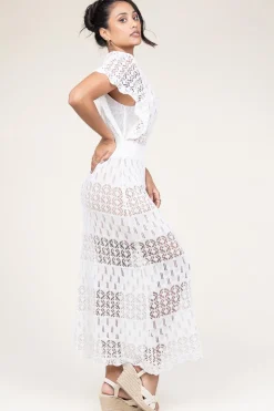 Clearance Liu Jo Crochet Dress With Slip Dress Florio | White... | | Little Soho