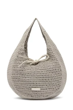 Shop Gianni Chiarini Crochet Shopper Euforia | Taupe... | | Little Soho