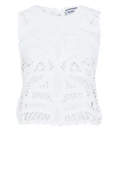Store Berenice Crochet Top Taro | White... | | Little Soho