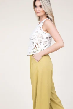 Store Berenice Crochet Top Taro | White... | | Little Soho