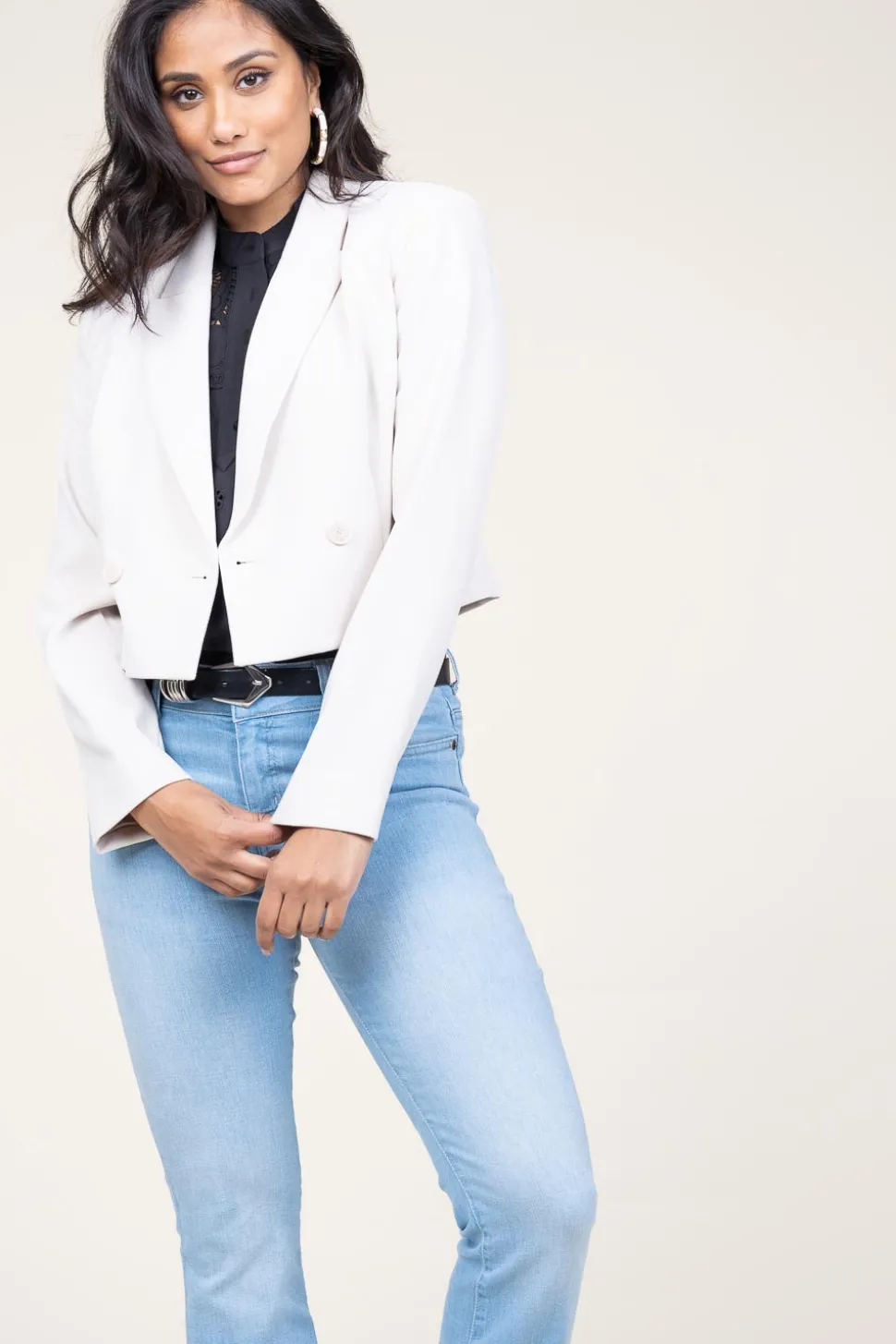 Best Sale Dante 6 Cropped Blazer Malachi | White... | | Little Soho