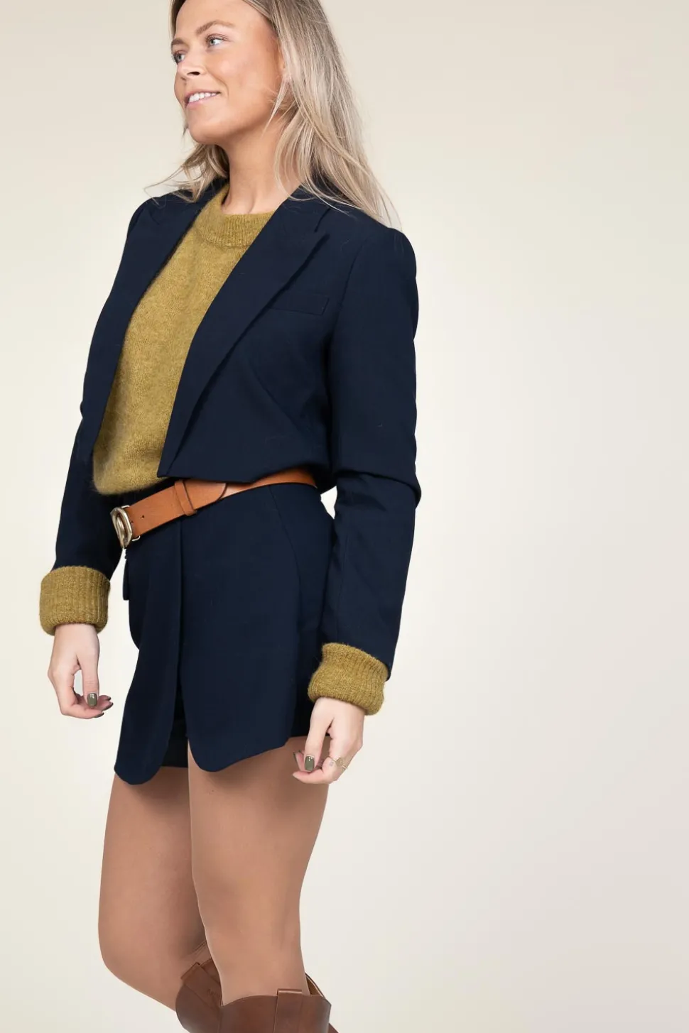 Cheap Co'Couture Cropped Blazer Vola | Blue... | | Little Soho