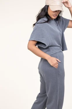 Cheap American Vintage Cropped Washed Soft Sweater Dafstreet | Grey... | | Little Soho