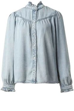 Best Suncoo Denim Blouse Lorena | Blue... | | Little Soho