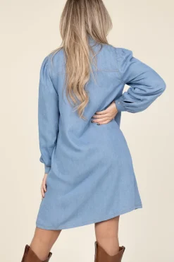 Sale Co'Couture Denim Dress With Bow Titus | Blue... | | Little Soho