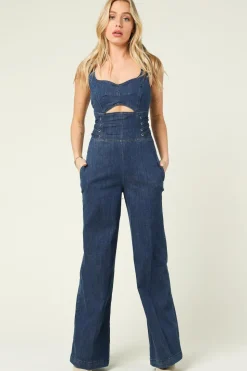 Best Liu Jo Denim Jumpsuit Lizrael | Blue... | | Little Soho
