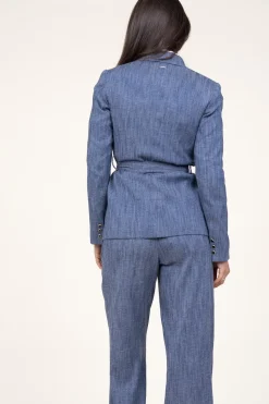 Fashion Liu Jo Denim Look Wrap Blazer Fancy | Blue... | | Little Soho