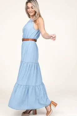 Best Kocca Denim Maxi Dress Ailenn | Blue... | | Little Soho