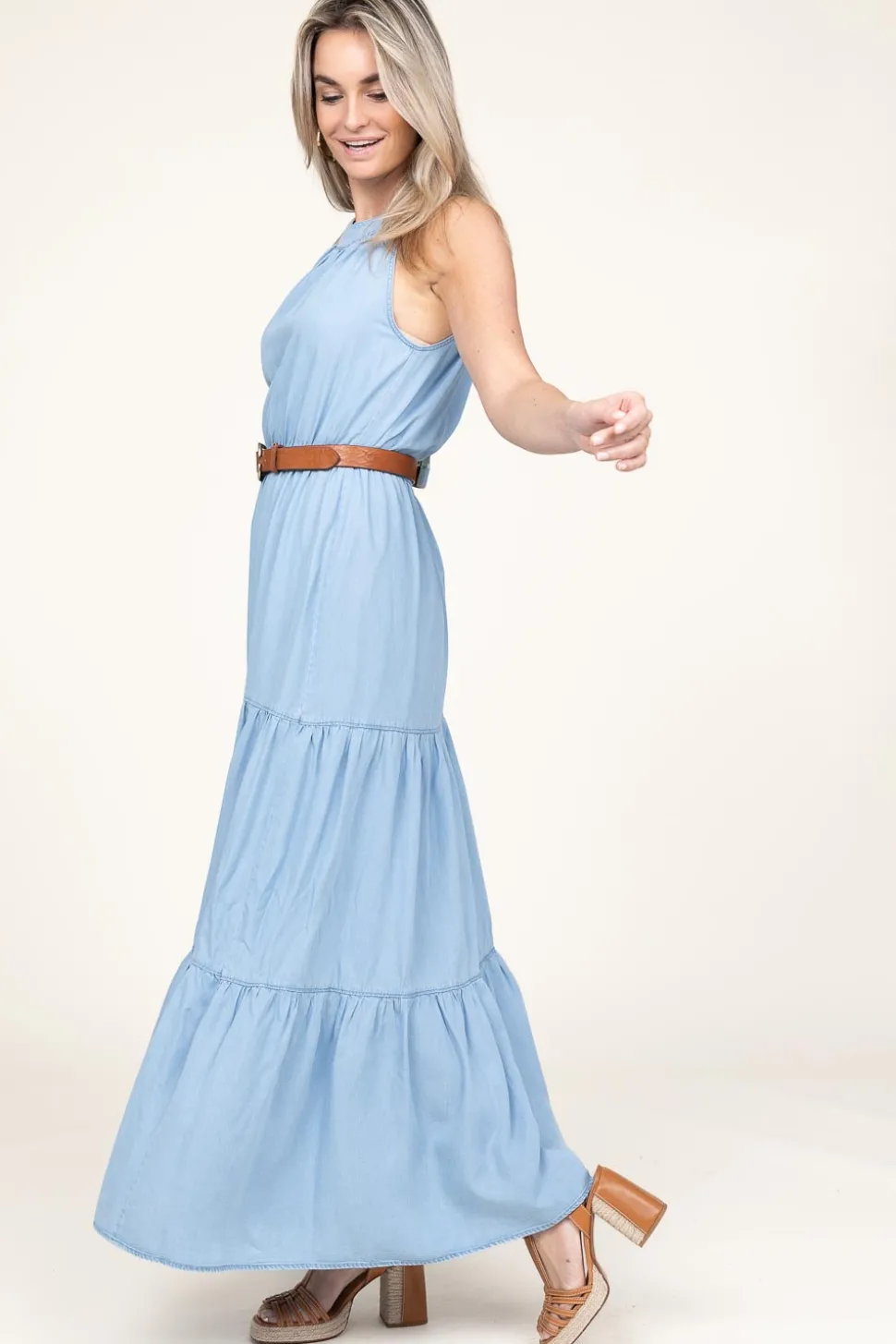 Best Kocca Denim Maxi Dress Ailenn | Blue... | | Little Soho
