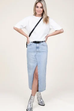 Best Sale Second Female Denim Skirt Dustine | Blue... | | Little Soho