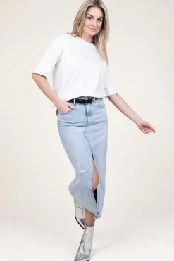 Best Sale Second Female Denim Skirt Dustine | Blue... | | Little Soho