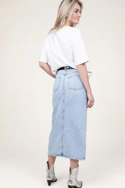 Best Sale Second Female Denim Skirt Dustine | Blue... | | Little Soho