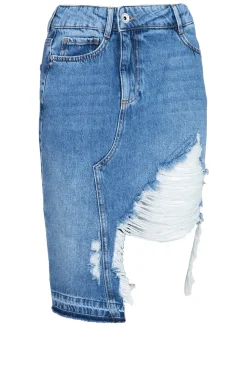 Sale Patrizia Pepe Denim Skirt Marta | Blue... | | Little Soho