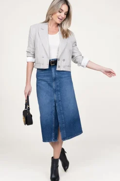 Outlet Twinset Denim Skirt Sonia | Blue... | | Little Soho