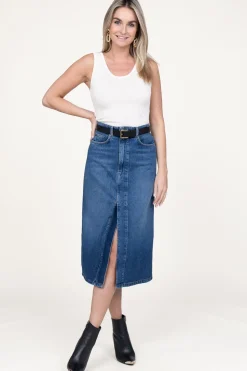 Outlet Twinset Denim Skirt Sonia | Blue... | | Little Soho