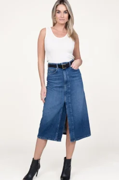 Outlet Twinset Denim Skirt Sonia | Blue... | | Little Soho