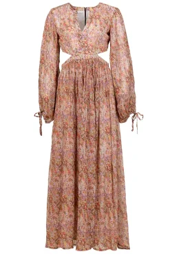 Shop Berenice Dress With Cut-Outs Ratacha | Orange... | | Little Soho