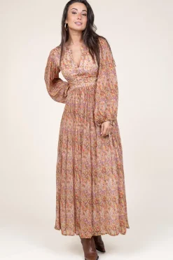 Shop Berenice Dress With Cut-Outs Ratacha | Orange... | | Little Soho