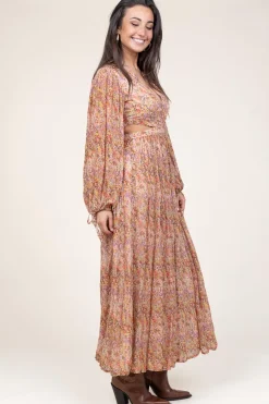 Shop Berenice Dress With Cut-Outs Ratacha | Orange... | | Little Soho