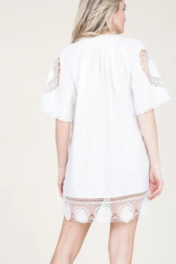 New Berenice Dress With Openwork Details Renza | Natural... | | Little Soho